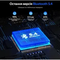 Bluetooth навушники TWS XO G37 BT5.4 Leather Patter Al Translate OWS Headset чорні, з ШІ перекладачем), мініатюра зображення № 3
