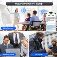 Bluetooth навушники TWS XO G37 BT5.4 Leather Patter Al Translate OWS Headset чорні, з ШІ перекладачем), мініатюра зображення № 7
