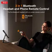 Bluetooth навушники TWS XO G39 Metal Remote Control TWS Headset Білі), мініатюра зображення № 9