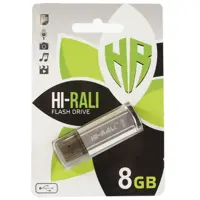 флеш-драйв Hi-Rali 8GB Stark срібло