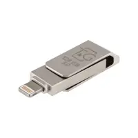 флеш-драйв T&G 008 128GB USB+iPhone 3.0 металева), мініатюра зображення № 1