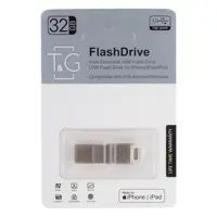 флеш-драйв T&G 008 32GB USB+iPhone 3.0 металева