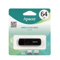 флешка APACER Flash-Drive АН333 64GB black), мініатюра зображення № 1