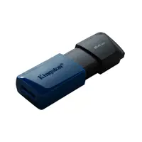 флешка KINGSTON DataTraveler Exodia M 64 GB USB 3.2 Black+Blue), мініатюра зображення № 1