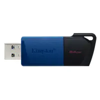 флешка KINGSTON DataTraveler Exodia M 64 GB USB 3.2 Black+Blue), мініатюра зображення № 1