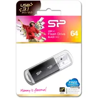 флешка SILICON POWER BLAZE B02 64GB USB 3.0 Black), мініатюра зображення № 1