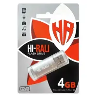 флешка Hi-Rali 4GB Rocket срібло), мініатюра зображення № 2