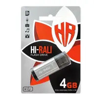 флешка Hi-Rali 4GB Stark silver), мініатюра зображення № 4