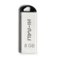 флешка Hi-Rali 8GB Fit срібло металева), мініатюра зображення № 3