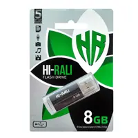 флешка Hi-Rali 8GB Rocket чорний), мініатюра зображення № 3