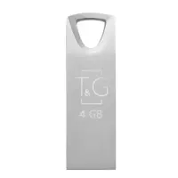 флешка T&G 117 4GB металева срібло), мініатюра зображення № 3