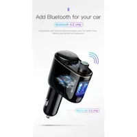 FM-Модулятор BASEUS S-06 Car Bluetooth4.2 2USB MP3 Player CCHC000001), мініатюра зображення № 5