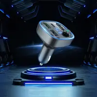 FM-модулятор BOROFONE BC48 Broad 2USB, type-C, QC3.0 18W, TF microSD, BT5.0, handsfree чорний), мініатюра зображення № 4