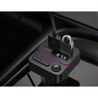 FM-модулятор BOROFONE BC60 bluetooth 5.4, 2USB, Type-C PD20W чорний), мініатюра зображення № 3