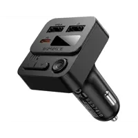 FM-модулятор BOROFONE BC60 bluetooth 5.4, 2USB, Type-C PD20W чорний), мініатюра зображення № 4