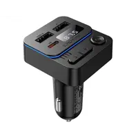 FM-модулятор BOROFONE BC60 bluetooth 5.4, 2USB, Type-C PD20W чорний), мініатюра зображення № 5