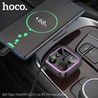 FM-модулятор HOCO E85 BT5.4 PD20W QC3.0 2USB Type-C), мініатюра зображення № 4