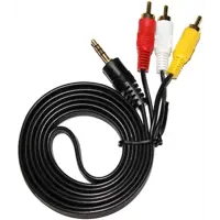 Кабель AUX jack - 3RCA 1.5м (jack на 3 тюльпана)), мініатюра зображення № 5