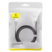 Кабель Baseus USB to Type-C Pudding Series PD100W 2m Black P10355703111-01 ), мініатюра зображення № 2