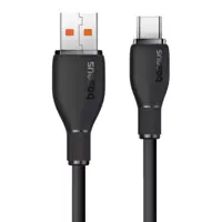 Кабель Baseus USB to Type-C Pudding Series PD100W 2m Black P10355703111-01 ), мініатюра зображення № 5