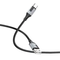 Кабель BOROFONE BX101 USB to Type-C data 3A 1m чорний), мініатюра зображення № 4