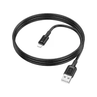 Кабель BOROFONE BX111 USB to Lightning 2.4A 1m чорний), мініатюра зображення № 2