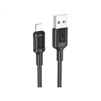Кабель BOROFONE BX111 USB to Lightning 2.4A 1m чорний), мініатюра зображення № 5