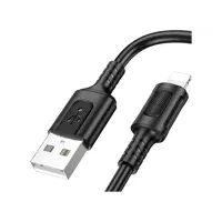 Кабель BOROFONE BX111 USB to Lightning 2.4A 1m чорний), мініатюра зображення № 6