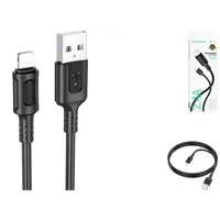 Кабель BOROFONE BX111 USB to Lightning 2.4A 1m чорний), мініатюра зображення № 7