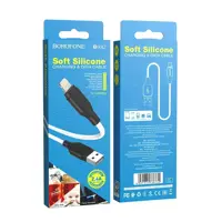 Кабель BOROFONE BX42 USB to Lightning silicone 2.4A 1m білий), мініатюра зображення № 2