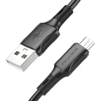 Кабель BOROFONE BX80 USB to Micro 2.4A 1m black), мініатюра зображення № 8