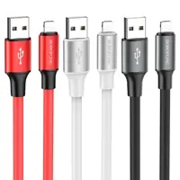Кабель BOROFONE BX82 USB to Lightning 2.4A 1m black), мініатюра зображення № 4