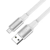 Кабель BOROFONE BX82 USB to Micro 2.4A 1m білий), мініатюра зображення № 2
