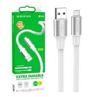 Кабель BOROFONE BX82 USB to Micro 2.4A 1m білий), мініатюра зображення № 7