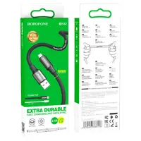 Кабель BOROFONE BX82 USB to Micro 2.4A 1m чорний), мініатюра зображення № 4