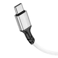 Кабель BOROFONE BX83 USB to Type-C silicone 3A 1m білий), мініатюра зображення № 2