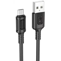 Кабель BOROFONE USB to Micro BX111 2.4A 1m чорний), мініатюра зображення № 3