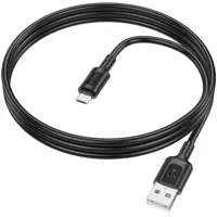 Кабель BOROFONE USB to Micro BX111 2.4A 1m чорний), мініатюра зображення № 6