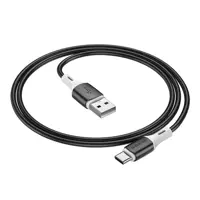 Кабель BOROFONE USB to Type-C BX79 silicone 3A 1m чорний), мініатюра зображення № 5