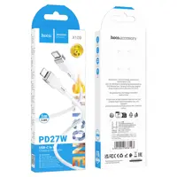 Кабель HOCO Type-C to Lightning X109 PD27W 1m білий), мініатюра зображення № 3