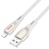 Кабель HOCO U133 USB to Lightning 2.4A 1.2м сірий), мініатюра зображення № 6