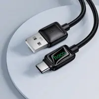 Кабель HOCO U146 USB to Type-C 36W 3A 1.2m чорний), мініатюра зображення № 2