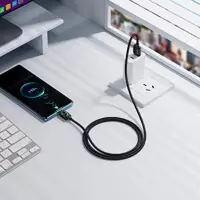 Кабель HOCO U146 USB to Type-C 36W 3A 1.2m чорний), мініатюра зображення № 3