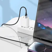 Кабель HOCO USB - Lightning X102, data, 2,4A, 1m чорний), мініатюра зображення № 5