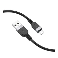 Кабель HOCO USB iPhone X109 silicone 2,4A 2m чорний), мініатюра зображення № 5