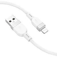 Кабель HOCO USB to Lightning X109 silicone 2,4A 1m білий), мініатюра зображення № 6
