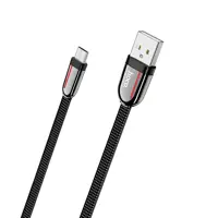 Кабель HOCO USB to Micro U74 2,4A 1,2m Black), мініатюра зображення № 6