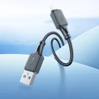 Кабель HOCO USB to Micro X101 silicone 3A 1m чорний), мініатюра зображення № 5