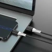 Кабель HOCO USB to Micro X82 silicone data cable 2.4A 1m Чорний), мініатюра зображення № 5