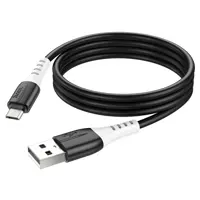 Кабель HOCO USB to Micro X82 silicone data cable 2.4A 1m Чорний), мініатюра зображення № 7